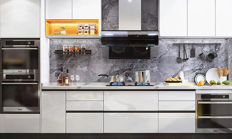 High Gloss Acrylic Designs Kitchen Cabinet Sets Made In China