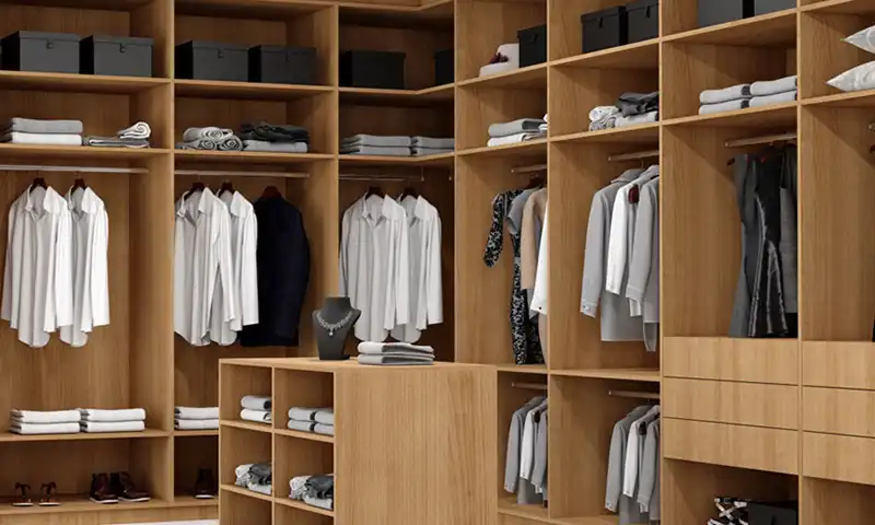 custom closet glass door wooden wardrobe